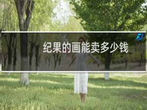 纪果的画能卖多少钱
