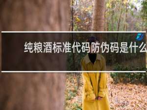 纯粮酒标准代码防伪码是什么