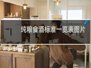 纯粮食酒标准一览表图片