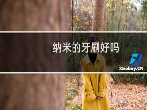 纳米的牙刷好吗