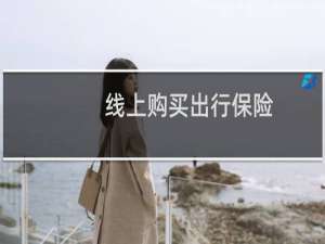 线上购买出行保险