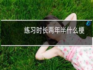 练习时长两年半什么梗