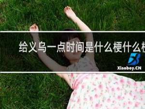 给义乌一点时间是什么梗什么梗