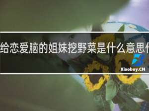 给恋爱脑的姐妹挖野菜是什么意思什么梗