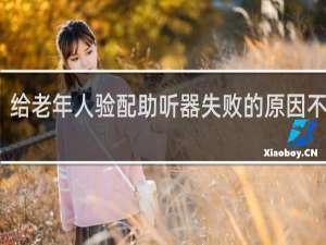 给老年人验配助听器失败的原因不包括