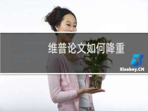 维普论文如何降重