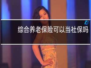 综合养老保险可以当社保吗