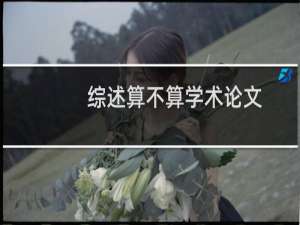 综述算不算学术论文