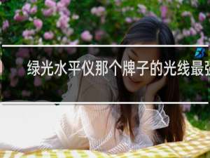 绿光水平仪那个牌子的光线最强