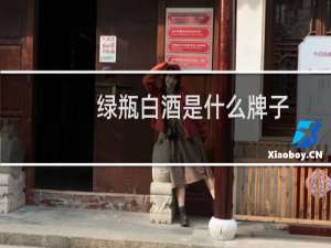 绿瓶白酒是什么牌子