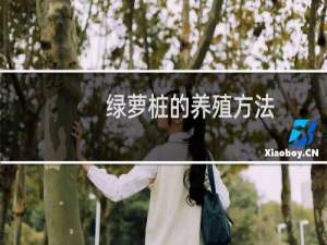 绿萝桩的养殖方法