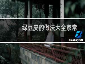 绿豆皮的做法大全家常