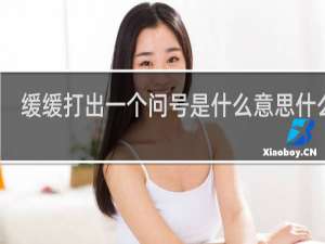 缓缓打出一个问号是什么意思什么梗
