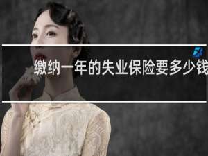 缴纳一年的失业保险要多少钱