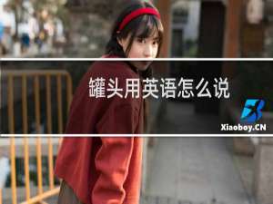 罐头用英语怎么说