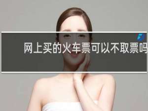 网上买的火车票可以不取票吗