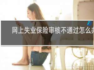 网上失业保险审核不通过怎么办