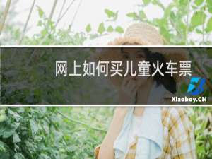网上如何买儿童火车票