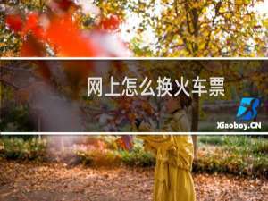 网上怎么换火车票