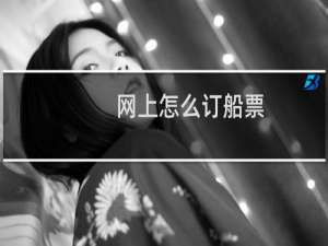 网上怎么订船票