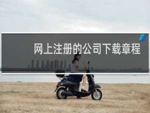 网上注册的公司下载章程