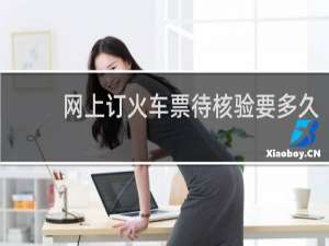 网上订火车票待核验要多久