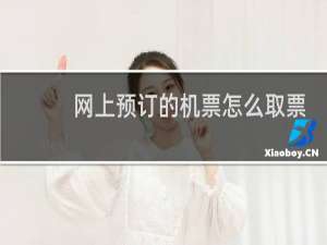 网上预订的机票怎么取票