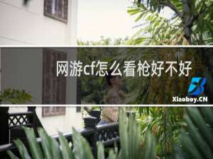 网游cf怎么看枪好不好