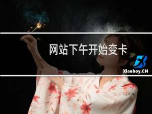 网站下午开始变卡，请协助处理