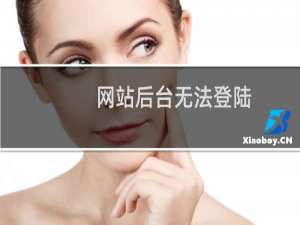 网站后台无法登陆，麻烦看下