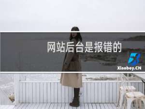 网站后台是报错的，内容看不到信息。之前老空间时候都是正常的