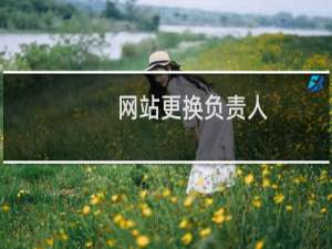 网站更换负责人：刘如冰，已经提交，麻烦处理一下呀！
