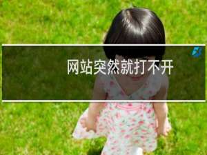 网站突然就打不开，无法访问了
