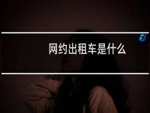 网约出租车是什么