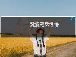 网络忽然很慢，打不开网页，如截图