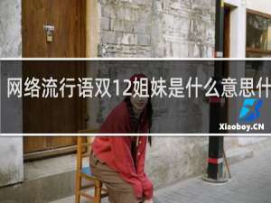 网络流行语双12姐妹是什么意思什么梗