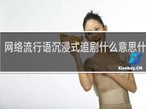 网络流行语沉浸式追剧什么意思什么梗