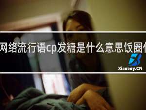 网络流行语cp发糖是什么意思饭圈什么梗