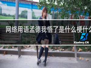 网络用语孟德我悟了是什么梗什么梗