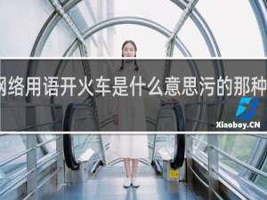 网络用语开火车是什么意思污的那种什么梗