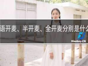 网络用语开麦、半开麦、全开麦分别是什么意思什么梗
