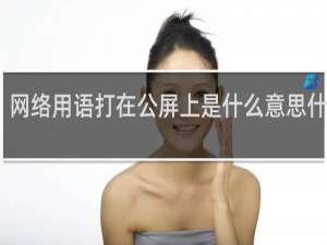 网络用语打在公屏上是什么意思什么梗