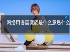 网络用语蔷薇族是什么意思什么梗