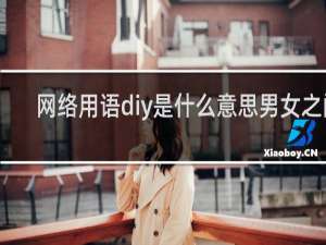 网络用语diy是什么意思男女之间 污（男生女生自己diy是什么梗）什么梗