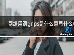 网络用语gnps是什么意思什么梗