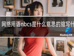 网络用语nbcs是什么意思的缩写什么梗