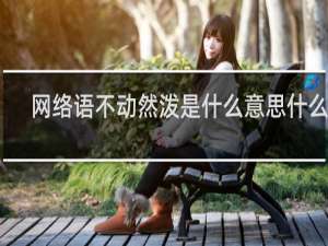 网络语不动然泼是什么意思什么梗