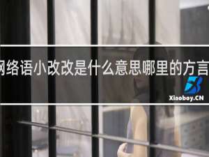网络语小改改是什么意思哪里的方言什么梗
