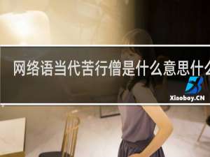 网络语当代苦行僧是什么意思什么梗