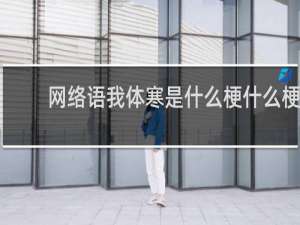 网络语我体寒是什么梗什么梗